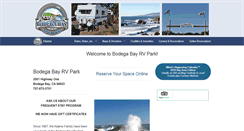 Desktop Screenshot of bodegabayrvpark.com