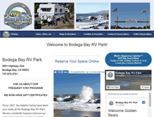 Tablet Screenshot of bodegabayrvpark.com